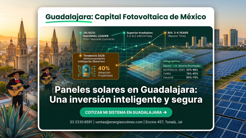 paneles solares en Guadalajara