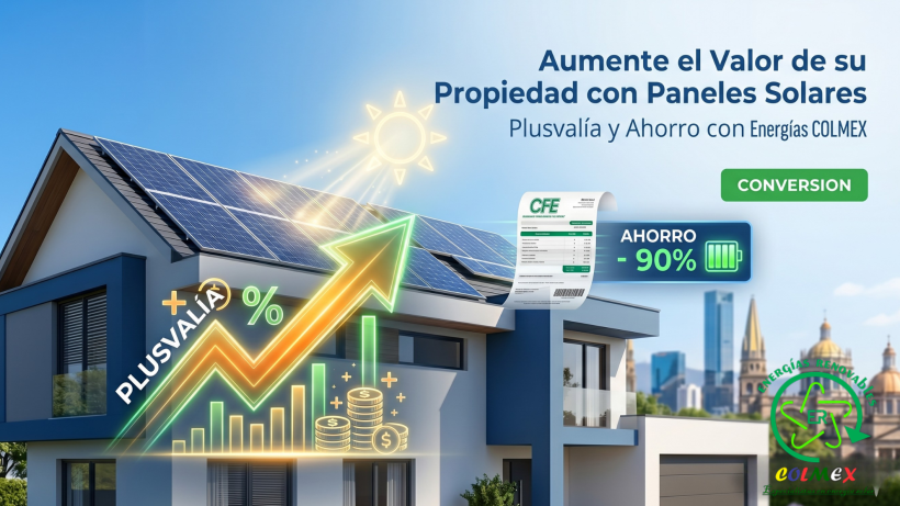 paneles solares aumentan la plusvalía