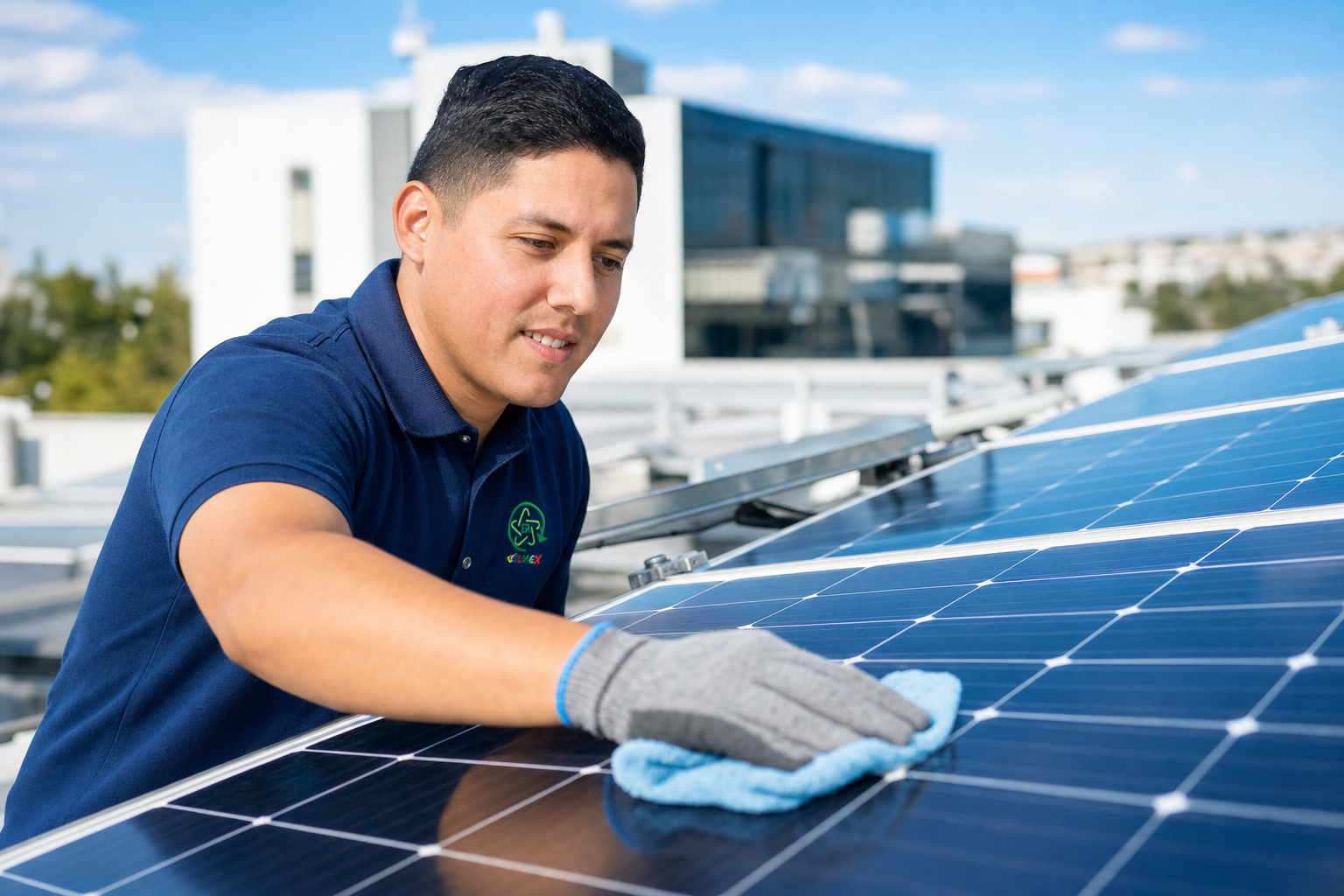 Instalador Colmex en entrega de array industrial Tlajomulco