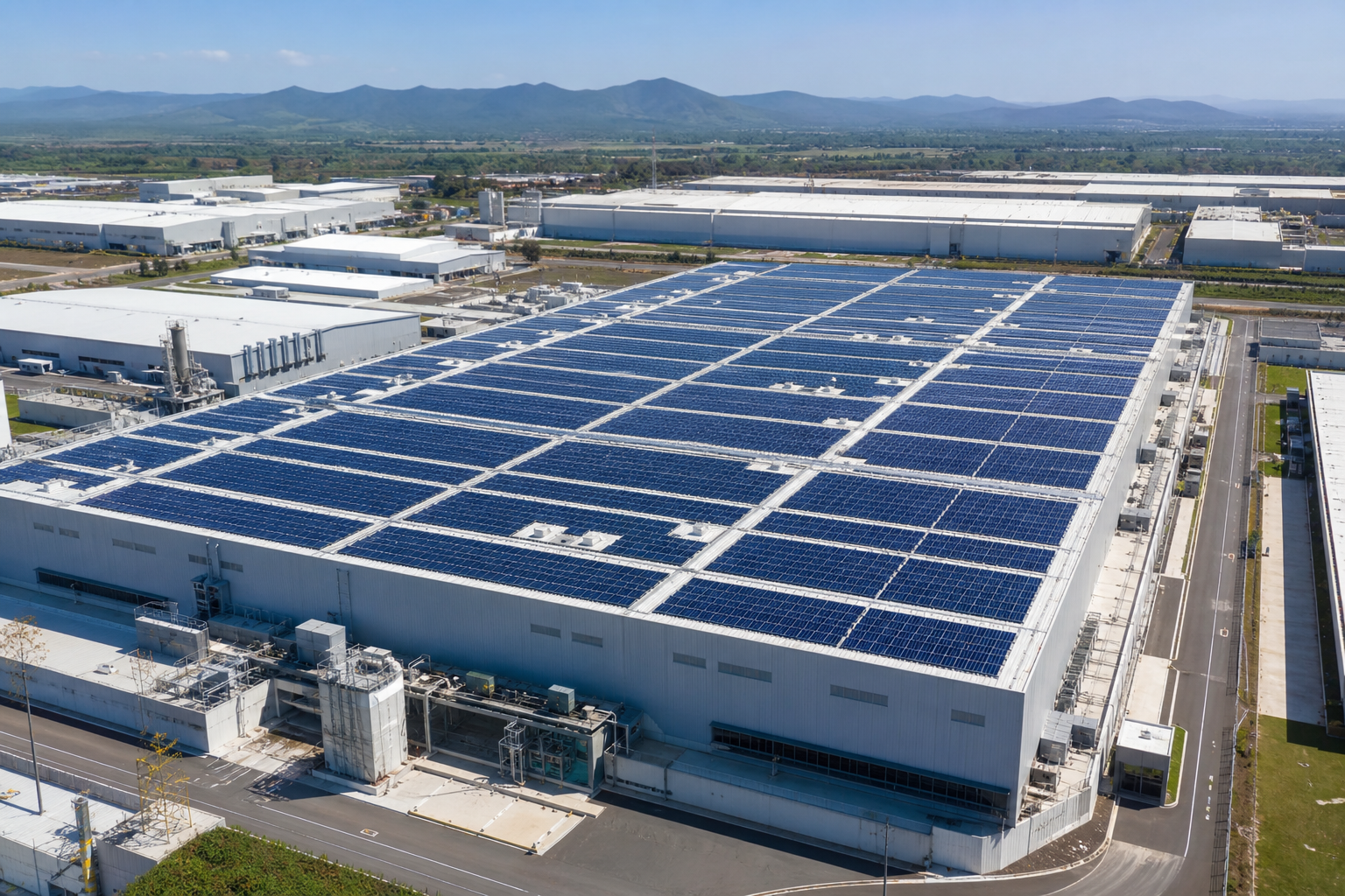 Instalador Colmex cerrando array industrial en Tlajomulco