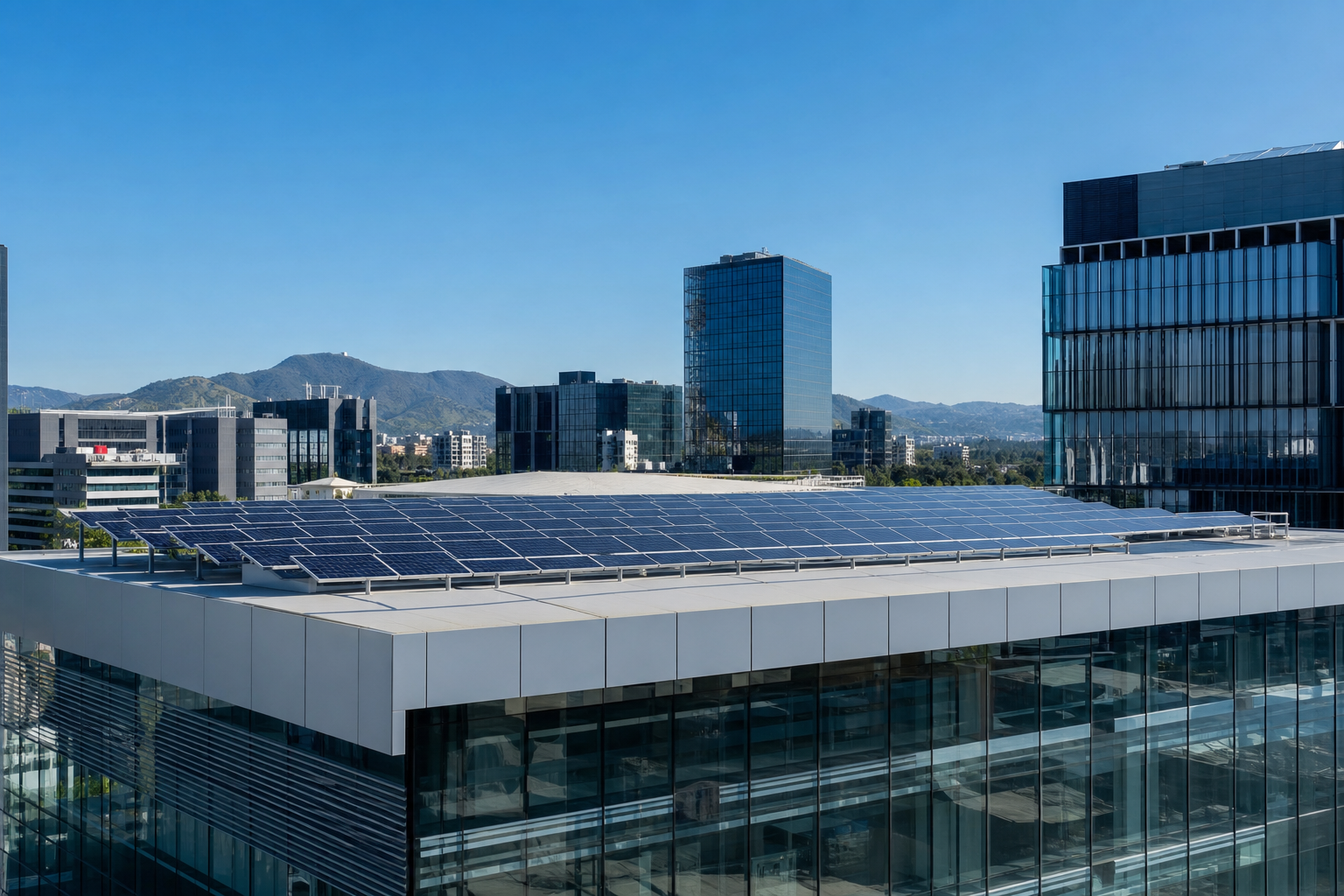 Oficinas con sistema fotovoltaico en Guadalajara
