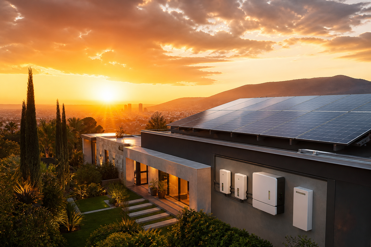 Sistema solar con baterías Guadalajara Colmex
