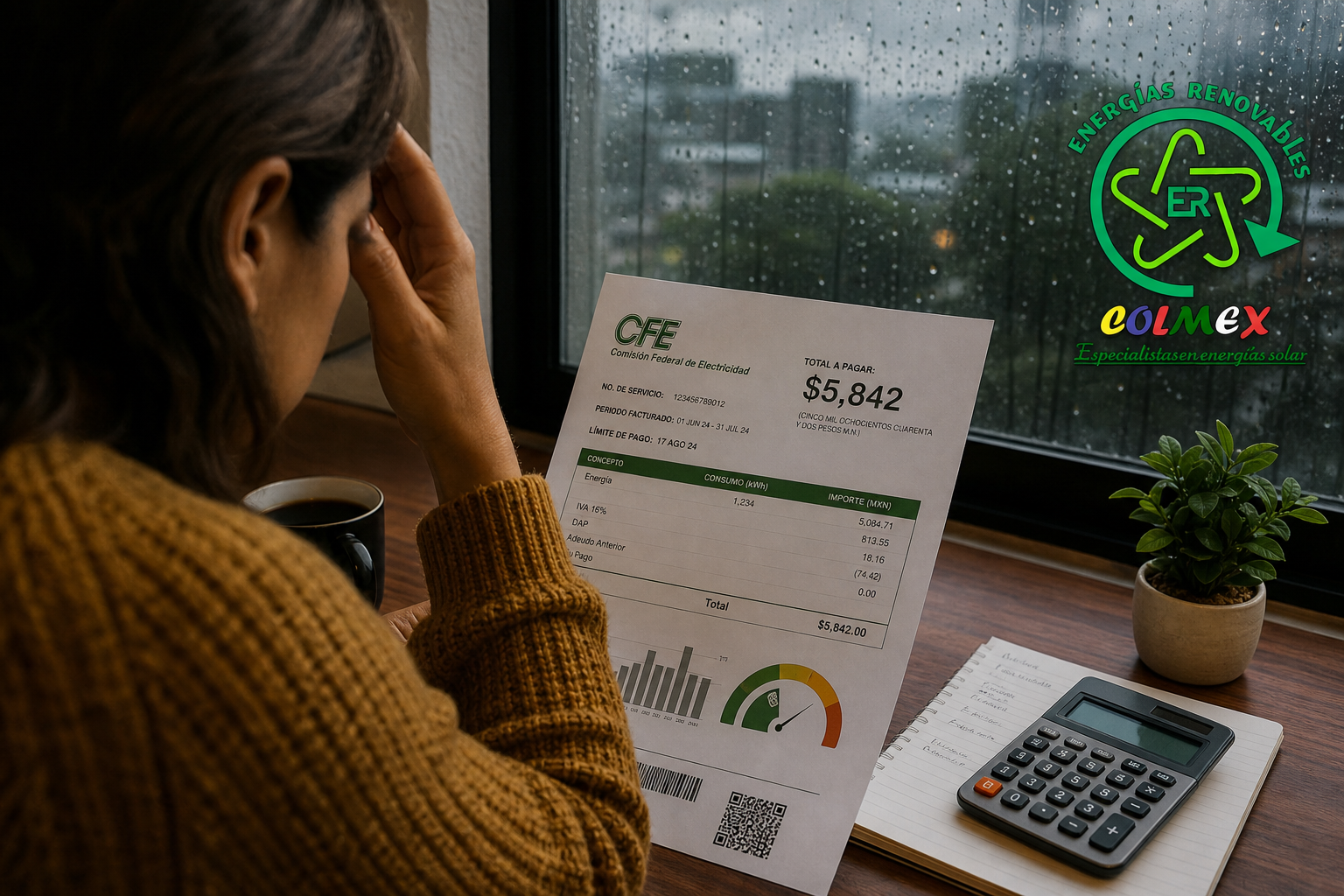 Recibo CFE DAC alto en temporada lluviosa Guadalajara