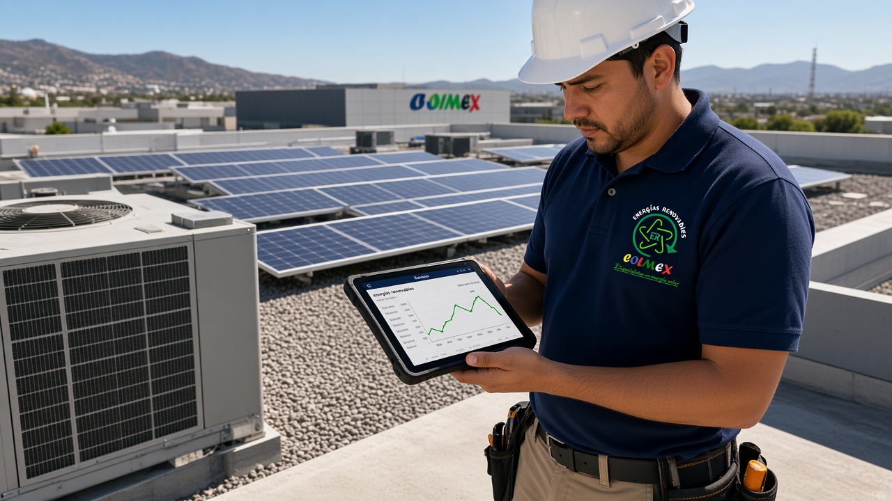 Auditoría de consumo techo y sombras para paneles solares empresariales